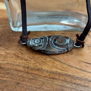 Tibetan Style Dzi Bead (9 eye) Choker